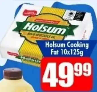 Three Star Cash and Carry Holsum Cooking Fat 10x125g offer