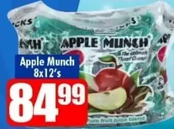 Three Star Cash and Carry Apple Munch 8x12's offer