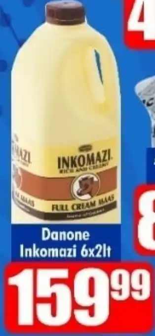 Three Star Cash and Carry Danone Inkomazi 6x2Lt offer
