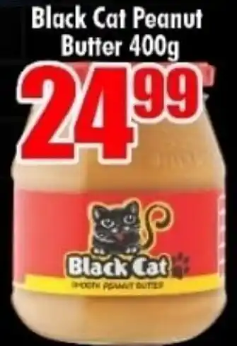 Three Star Cash and Carry Black Cat Peanut Butter 400g offer