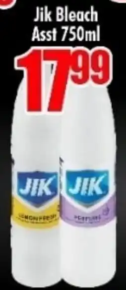 Three Star Cash and Carry Jik Bleach Asst 750ml offer