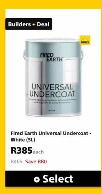 Builders Warehouse Fired earth universal undercoat - white offer