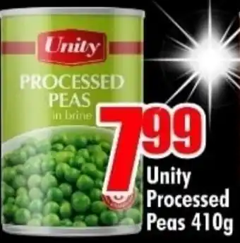 Unity Processed Peas 410g