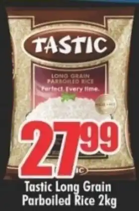 Three Star Cash and Carry Tastic Long Grain Parboiled Rice 2Kg offer