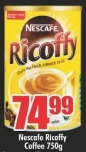 Three Star Cash and Carry Nescafe Ricoffy Coffee 750g offer