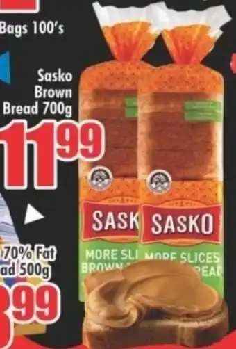 Sasko Brown Bread 700g
