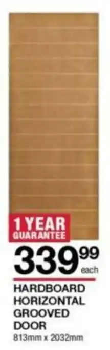 Build It Hardboard Horizontal Grooved Door offer