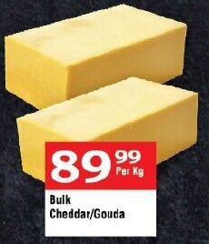 Bulk Cheddar/Gouda