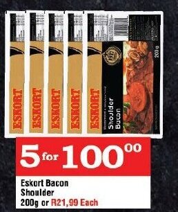 Oxford Freshmarket Eskort Bacon Shoulder 200g offer