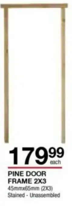 Build It Pine Door Frame 2x3 offer