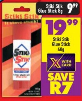 Shoprite Stiki Stik Glue Stick 40g offer