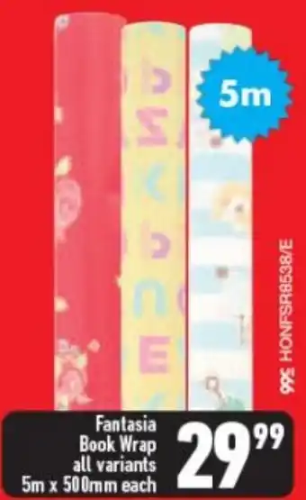Fantasia Book Wrap 5m x 500mm