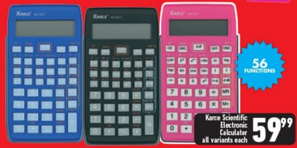 Karce Scientific Electronic Calculator offer at Shoprite