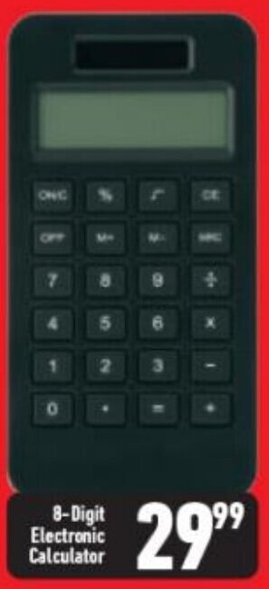 8 Digit Electronic Calculator