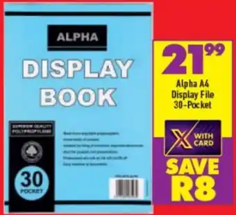 Shoprite Alpha Display File 30 Pocket offer