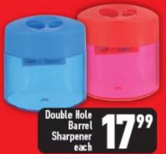Shoprite Double Hole Barrel Sharpener offer