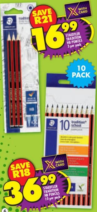 Shoprite Staedtler Tradition HB Pencils 3 per Pack offer