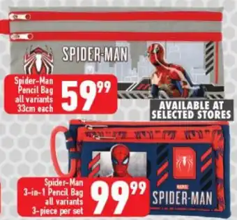 Shoprite Spider-Man Pencil Bag 33cm offer