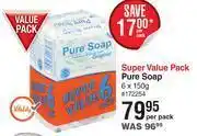 Dis-Chem Pure soap super value pack-6 x 150g per pack offer
