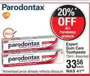 Dis-Chem Parodontax expert gum care toothpaste assorted-75ml each offer