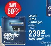 Dis-Chem Gillette mach3 turbo cartridges 4 pack-per pack offer