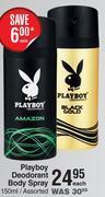 Dis-Chem Playboy deodorant body spray assorted-150ml each offer