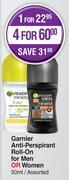 Dis-Chem Garnier anti perspirant roll on for men or women assorted-50ml offer