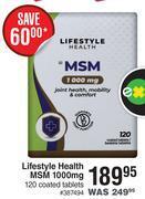 Dis-Chem Lifestyle health msm 1000mg 120 coated tablets offer