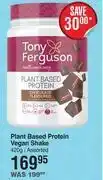 Dis-Chem Tony ferguson plant based protein vegan shake assorted-420g offer