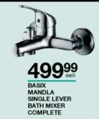 Basix Mandla Single Lever Bath Mixer Complete