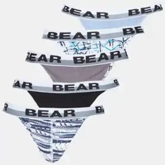Zando Bear 5pk fashion tanga blues offer