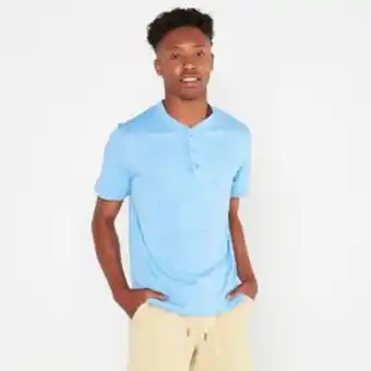 Zando Utopia basic henley tee chambray blue offer