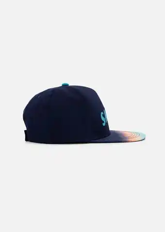 Ombre flatbill peak cap