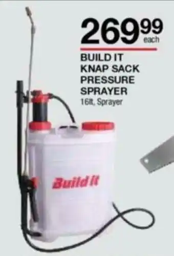 Build It Knap Sack Pressure Sprayer