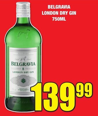 Boxer Liquors Belgravia London Dry Gin 750ml offer