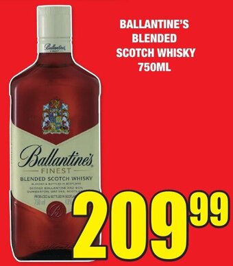 Boxer Liquors Ballantine's Blended Scotch Whisky 750ml offer