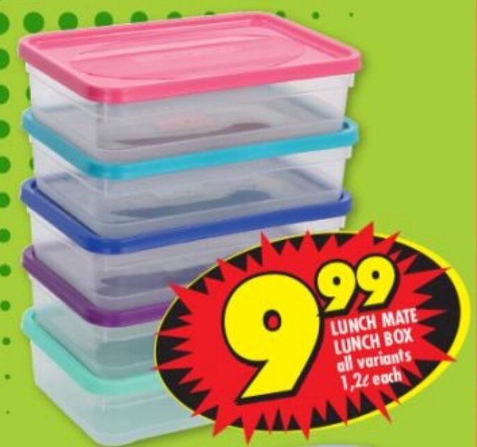 Lunch Mate Lunch Box all variants 1.2L offer at Shoprite