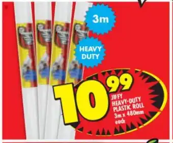 Shoprite Jiffy Heavy Duty Plastic Roll 3m x 480mm offer
