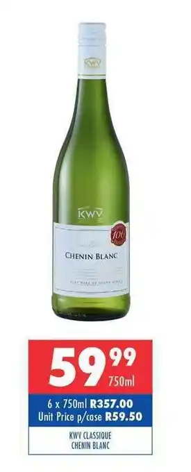 KWV Classic Chenin Blanc 750ml