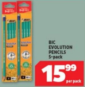 BIC Evolution Pencils 5 pack