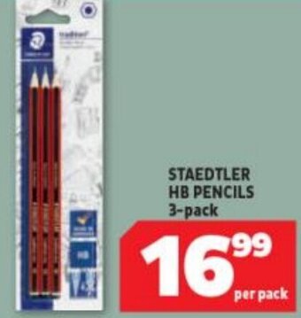Staedtler HB Pencils 3-Pack