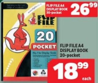 Usave Flip File A4 Display Book 20 pocket offer