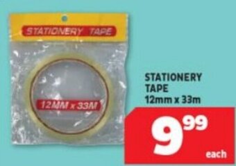 Usave Stationery Tape 12mm x 33m offer