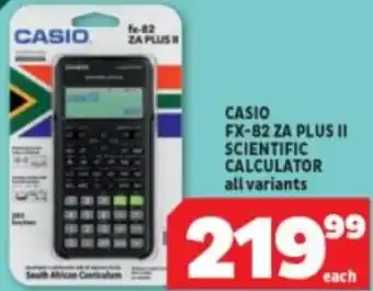 Usave Casio FX-82 ZA Plus II Scientific Calculator offer