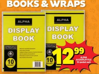 Usave Alpha A4 Display File 10 pocket offer