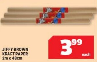 Jiffy Brown Kraft Paper 2m x 48cm