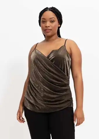 Woolworths Shimmer knit wrap camisole offer