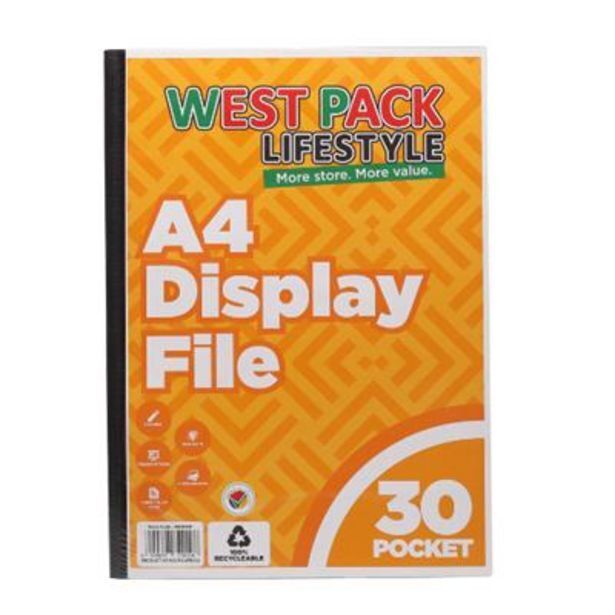 Westpack unifile display book a4 30 pockets offer at West Pack Lifestyle