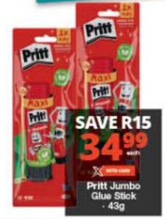 Pritt Jumbo GLue Stick 43g