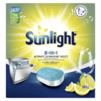 Sunlight 5in1 degreasing automatic dishwasher tablets 56s
